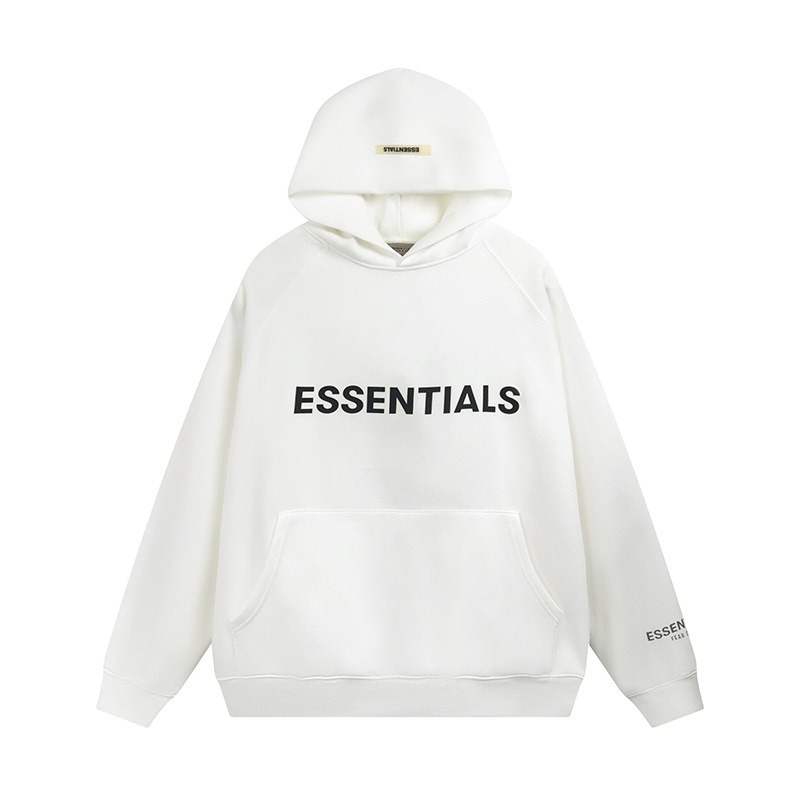 White Essentials Hoodie