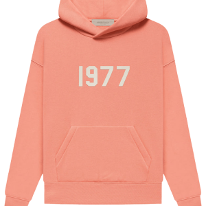 Sweat à capuche Essentials corail