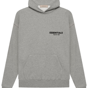 Sweat à capuche Essentials gris chiné