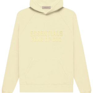 Sweat à capuche Essentials jaune pâle