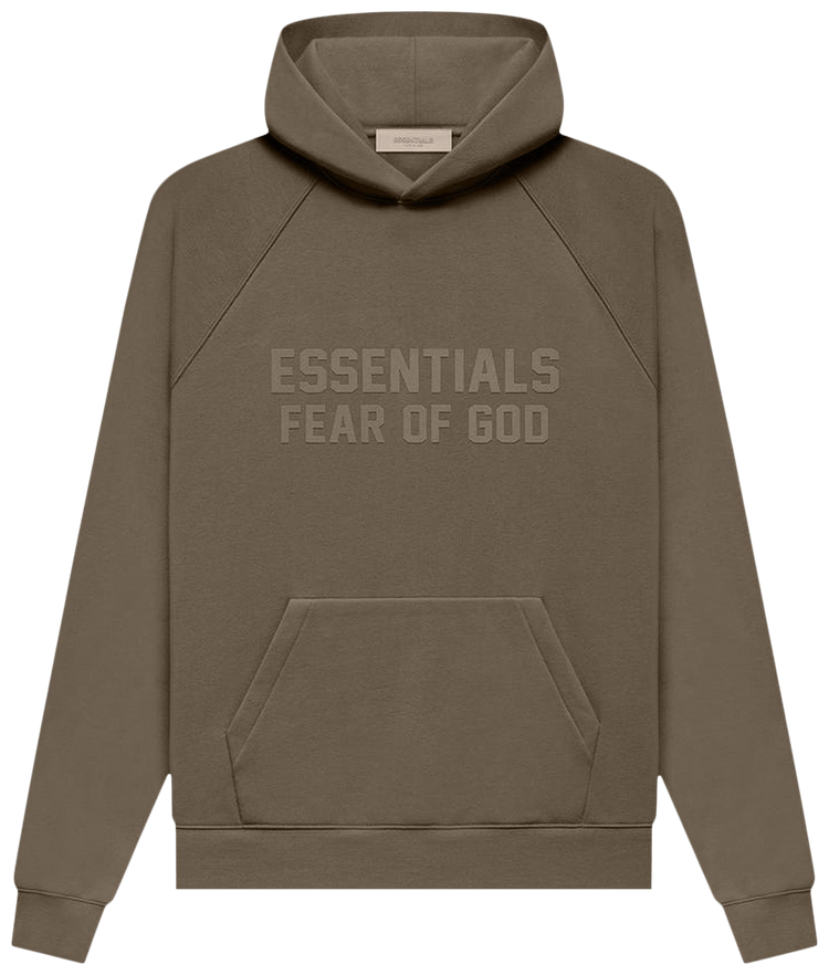 kaki-essentials-hoodie Sweat à capuche Essentials kaki