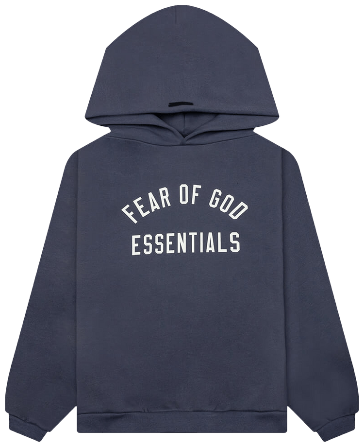 marine-essentials-hoodie Sweat à capuche Essentials bleu marine