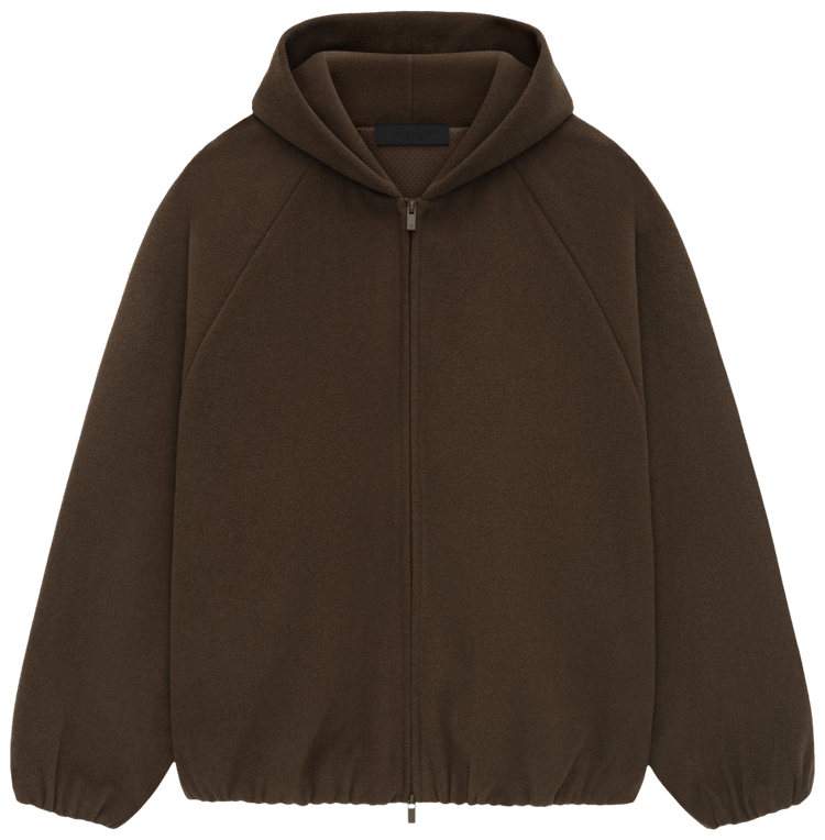 marron-zippe-essentials-hoodie Sweat à capuche Essentials marron