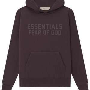 Sweat à capuche Essentials prune