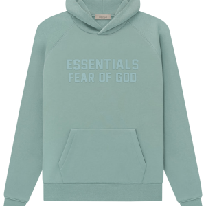 Sweat à capuche Essentials vert sauge